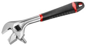 Klucz nastawny angielski Facom Klucz nastawny dł. 255 mm rozstaw: 38mm Stal chromowo-wanadowa Podwójny materiał