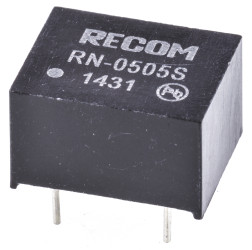 Przetwornica DC-DC, 1.25W, Uwe 4,5 → 5,5 V DC, Uwy 5V dc, Iwy 250mA, Recom
