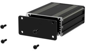 Obudowa urządzeń elektronicznych, Aluminium, Czarny, 120 x 63.5 x 30mm, RS PRO