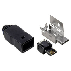 TruComponents 240917 Micro USB B connector Plug, straight