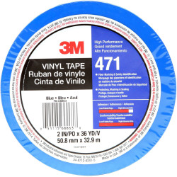 3M 471BL50IW 471 Vinyl Tape Blue 33 m x 50 mm 1 pc