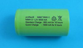 D 1,2V/9,5Ah R-20 32,1x61,4 PROFITEC