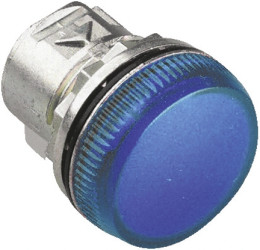 Światło kontrolne – reflektor, seria: 800F, kolor: Niebieski, otwór: 22mm, IP66, Montaż panelowy