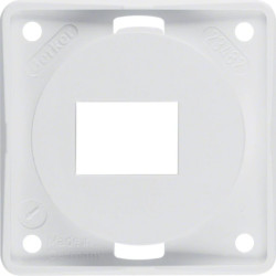 Integro Flow Płytka nośna 1-krotna do gniazd modularnych AMP biały połysk 945572509