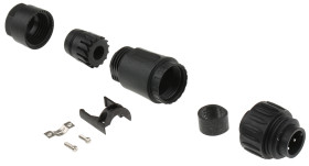 Złącze wielostykowe przemysłowe 3 + PE-pinowe Montaż na kablu Wtyczka Amphenol Industrial