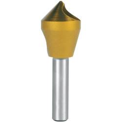 RUKO 102304T Diagonal Hole Countersink 15mm HSS Cylinder Shank 1pc