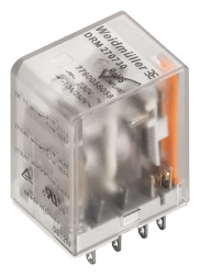 Przekaźnik mocy 115V ac 4PDT Weidmuller Montaż na panelu Wciskane