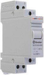 Modułowy przekaźnik krokowy 24V dc DPST Finder 5W, na szynę DIN 105Ω Śruba