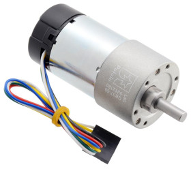 Pololu 50:1 Metal Gearmotor 37Dx70L mm 24V with 64 CPR Encoder (Helical Pinion)