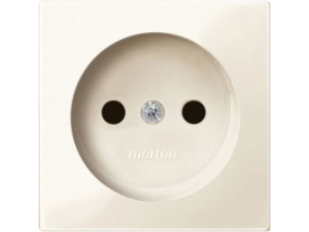 MERTEN SYSTEM M Płytka czołowa mechanizmu gniazda wtykowe bez uziemienia z przesłonami kremowy MTN2030-0344 SCHNEIDER ELECTRIC