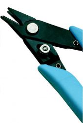 XURON 573 LAS Antystatyczne cążki, szczypce do krępowaniaKrótkie (14mm) masywne szczeki - płaskie