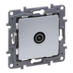 Niloe Selection Gniazdo tv 9.5 męskie końcowe do instalacji typu gwiazda 1db aluminium 762151