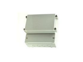 Obudowa; dwukomorowa; DC001LGNO; ABS; 166mm; 161mm; 93mm; IP65; jasnoszary; Gainta; RoHS