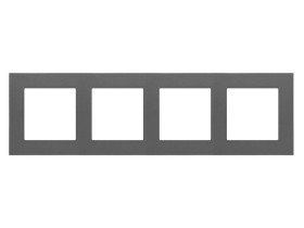 SIMON 55 Ramka 4 poczwórna LINE grafitowy mat TR4/116 KONTAKT SIMON
