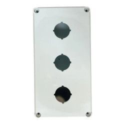 ZEB158.82.55-3 ABS - Obudowa plastikowa z materiału ABS zeb158.82.55-3 jasnoszara, dół z tulejkami mosiężnymi i frezowanym gwint