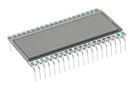 Wyświetlacz monochromatyczny LCD, , 7-segmentowy, podświetlanie LED, RS PRO