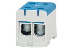 Złączka szynowa ZU 1-torowa (2x150/2x150mm2) Al/Cu - niebieska