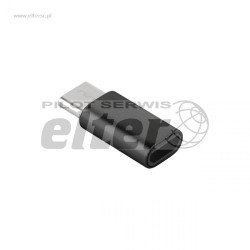 Wtyk USB-C - Gniazdo microUSB adapter czarny