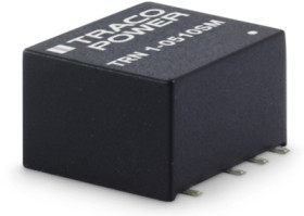 DC converter, 9-18 VDC, 1 W, 1 output, 5 VDC, 80 % efficiency, TRN 1-1211SM