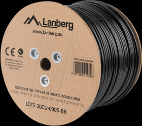 LCF6-21CU-0305-BK Cat.6 installation cable FTP, 305m