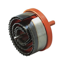 Wolfcraft 2220000 Hole Saw Set Tungsten Steel 28 to 75 x 40mm 8mm Shank