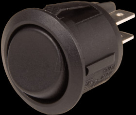 R13-244D-02-BB Round rocket switch, 2x ON-OFF-ON