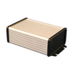 Hammond 1457N1602EBK Extruded Enclosure RFI Flanged 160 x 104 x 55 Black