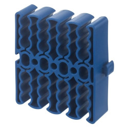 Organizator kabli sieciowych na 24szt. kabli niebieski NEKU