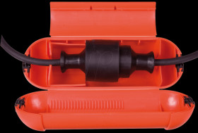 Safety box for outdoor cable connections