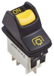 Przełącznik kołyskowy Wł.-wł. Nie 5 A DPST IP68 APEM