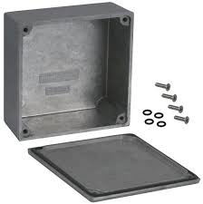 Aluminum die cast enclosure, (L x W x H) 92 x 92 x 42 mm, natural, IP65, 1590WY