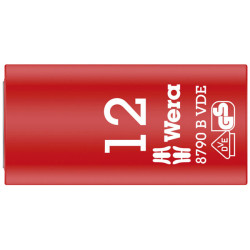 Wera 05004956001 8790 B Zyklop VDE 3/8&quot; Drive Socket 12 x 46mm