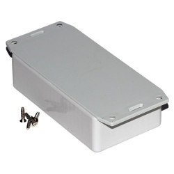 1591BF2SGY Hammond Multipurpose Grey GPABS Enclosure Flanged Base 112 x 62 x 31mm