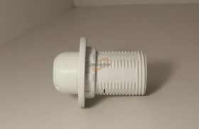 OPRAWKA E14 BIALA Z KOLNIERZEM