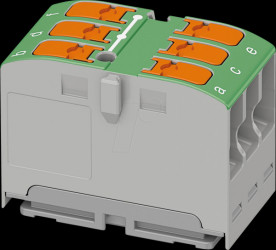 1019567 PTVFIX 6x2.5 distributor block, green