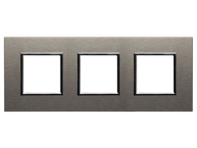 DANTE Ramka 3 potrójna inox chrom 4541283 KOS