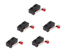 Opencircuit 5A Micro limit switch with roller - 5 pcs