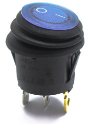 PRZEŁĄCZNIK HERMETYCZNY OKRĄGŁY NIEBIESKI 230V