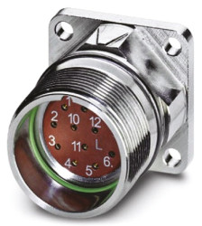 Złącze wielostykowe przemysłowe 12-pinowe M23, panelowe Wtyczka Phoenix Contact