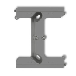 DECO Moduł rozszerzający puszkę natynkową pojedynczą, składaną do ramek wielokrotnych DECO szary mat 27DPU-2