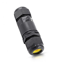 Mufa kablowa skręcana 5-9 mm2 450V 16A v2 Czarna IP68 5977