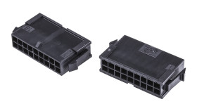 Obudowa złącza 18-pinowe 2-rzędowe raster: 3mm Molex Męski Montaż na panelu Micro-Fit 3.0 Zacisk zagniatany