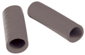 Protection and insulating grommet, inside Ø 5 mm, L 25 mm, gray, PCR, -30 to 90 °C, 02010005013