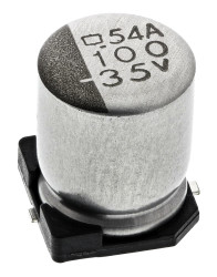 Kondensator 100μF 35V dc SMD CHEMI-CON roztaw: 1.9mm 6.3 x 7.7mm