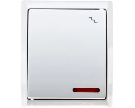 FALA Łącznik hermetyczny schodowy IP44 z podświetleniem biały ŁNH-3HS/00