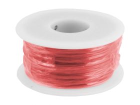 Przewód miedziany cynowany 0,25mm² czerwony 25m