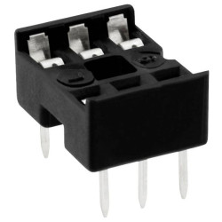 Connfly DS1009-06AT1NX-0A2 IC socket 2.54 mm spacing 6 pins tube format