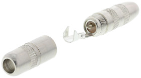 Złącze Jack 6,35 mm Żeński Mono Montaż na kablu Naturalny