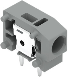 PCB terminal, 1 pole, pitch 5 mm, AWG 20-14, 24 A, push-in, gray, 235-401/333-000
