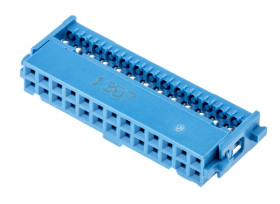 Złącze IDC kablowe 90°, 1A, 26-pinowe, raster: 2.54mm, seria: AMP-LATCH 609, TE Connectivity